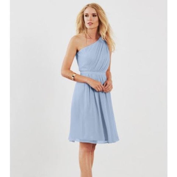 Weddington Way Georgia One Shoulder Chiffon Dress - Picture 1 of 4